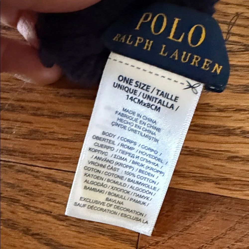 Polo Ralph Lauren Two-Tone Navy and Gray Knit Gloves boys 3-8